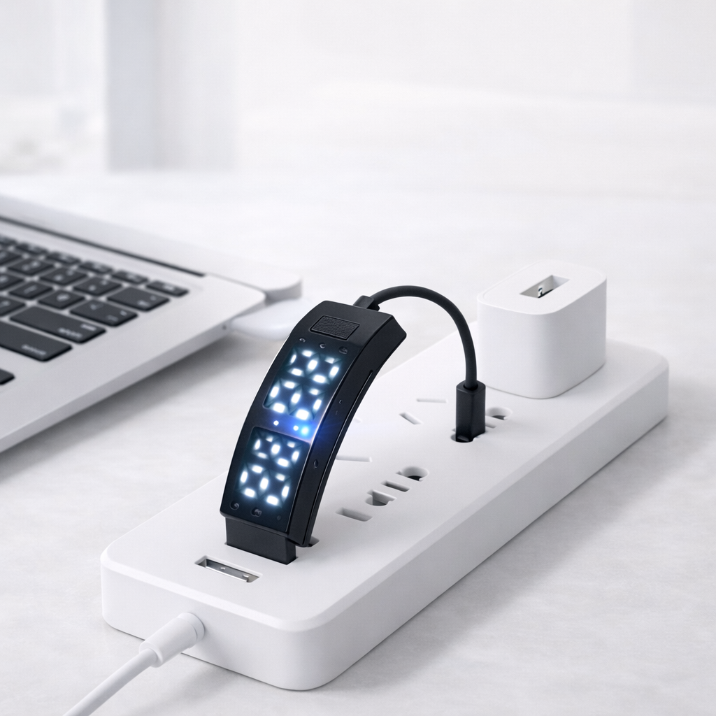 Foto van de FocusWake in de oplader voor The Focus Club