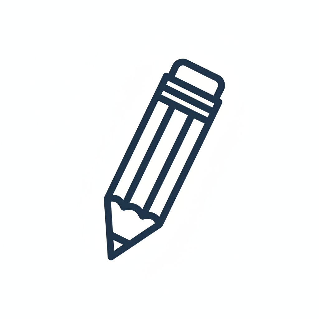 Potlood icon voor The Focus Club
