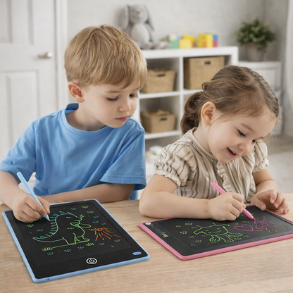 Foto van kinderen die de focuspad gebruiken