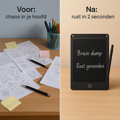 Eeen voor en na afbeelding van de FocusPad voor The Focus Club